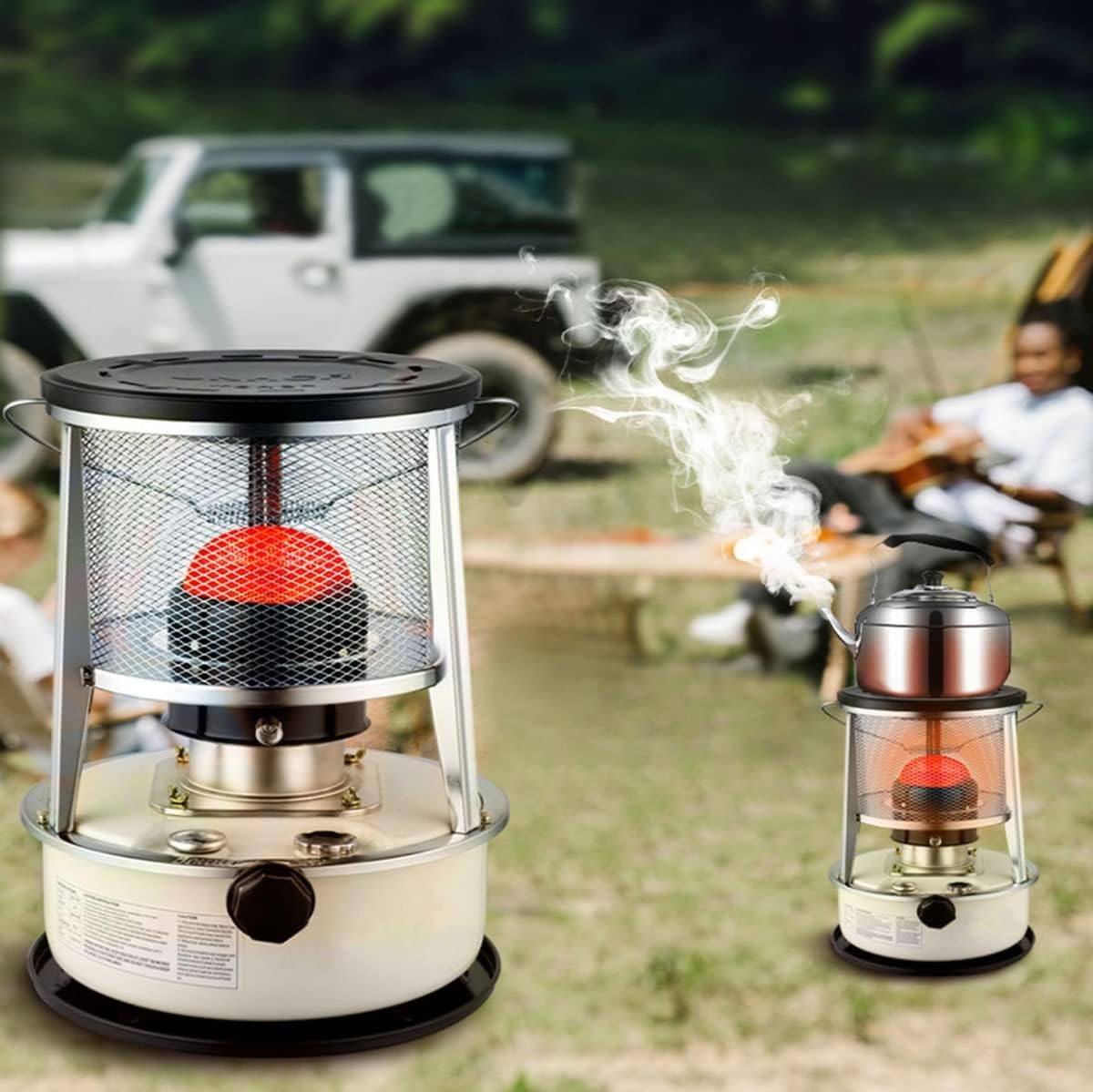 Kerosene Stove Heater, kerosene Heater 5L/Portable Kerosene Stove Heater/White - 6L (Red 4.6l)