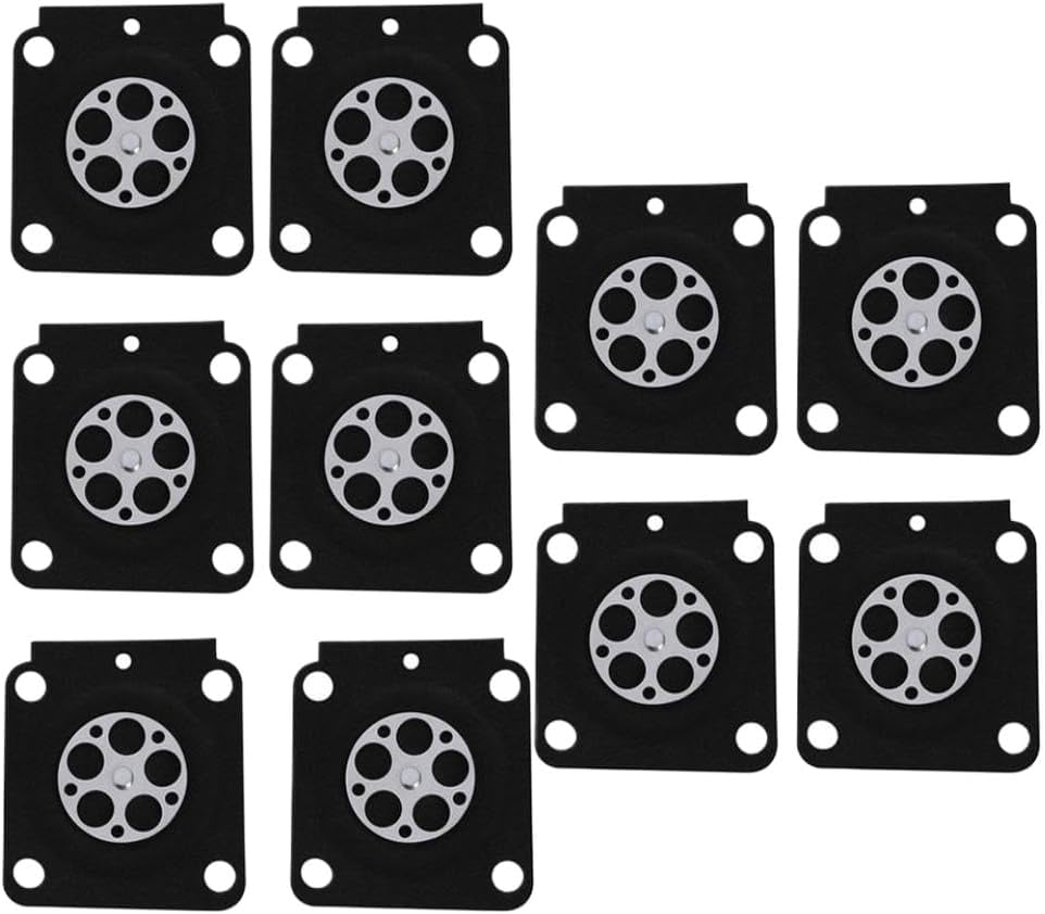 10PCS Carburetor Metering Diaphragm Carburetor Membrane Pads 4314 121 4700 A015053 C1Q Compatible With Carb Auto Accessories