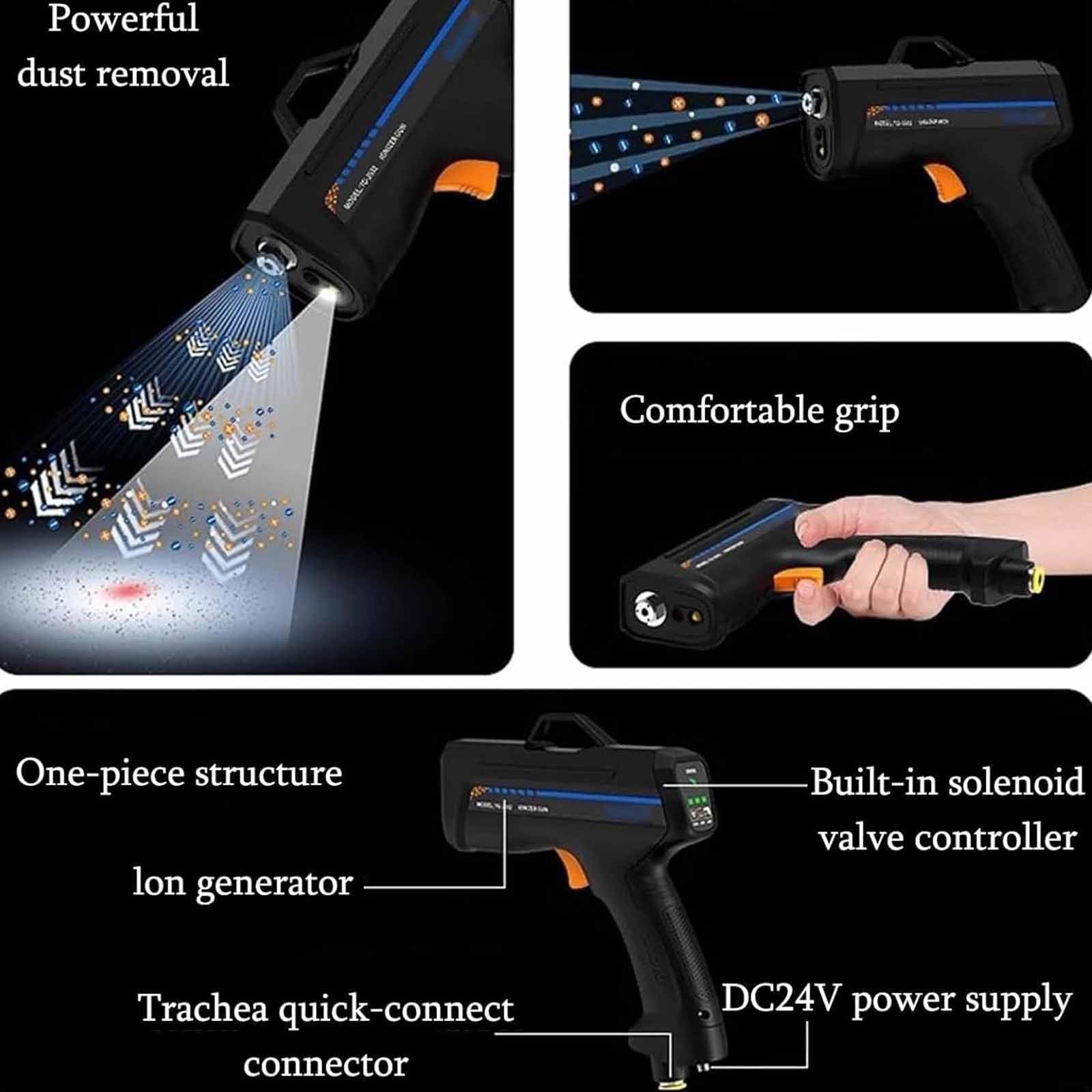 Ionizador Antiestático,Eliminador Electrostático,Pistola Antiestática Portátil,Eliminador Estática Aire Ionizante,Para Eliminación Polvo Y Electricidad Estática