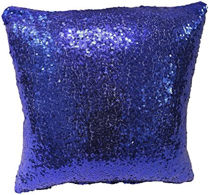 royal blue sequin pillow