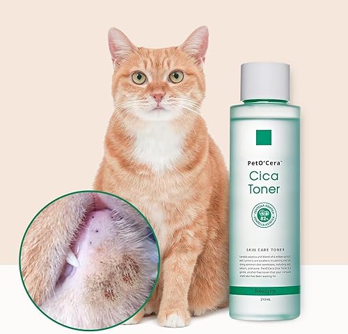 Miniatura 7 de PetO'Cera CICA Toner - Tratamiento para el acné del gato  Tratamiento para puntos calientes para gatos  Tratamiento de puntos negros  Tónico