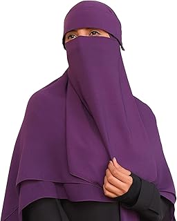 طرحة اسلامية، قطعتين نقاب وخمر