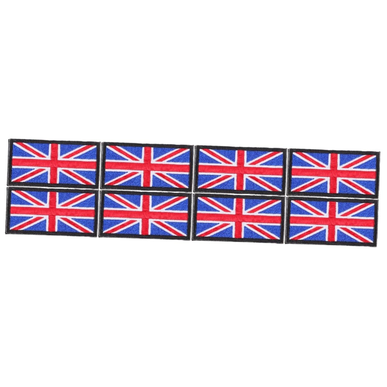 STOBOK 8piezas Parches De Bandera Del Bordados Aplicables Para Ropa y Mochilas Parches Termoadhesivos Costura Decorativos