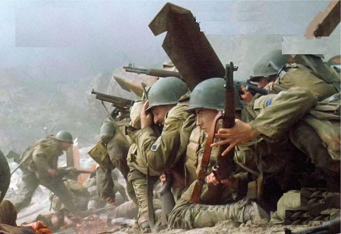 M/F Mars Figures 72126-1/72 U.S. Rangers (D-Day) WWII, Scale Plastic Model kit