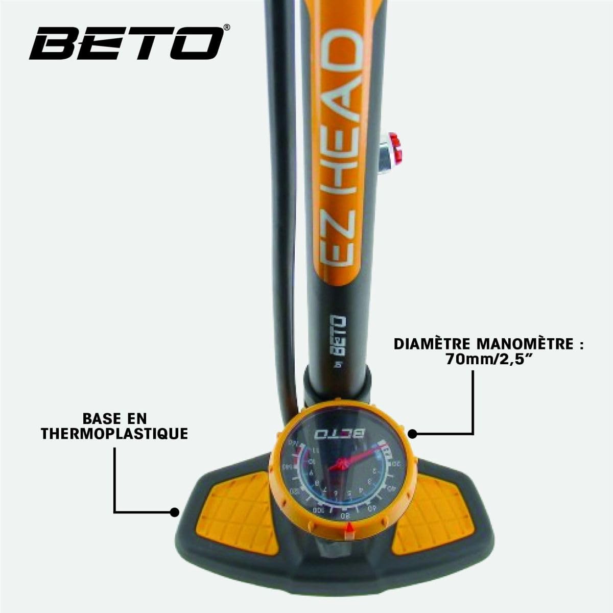 Beto Pompe À Pied À Manomètre Ez-Head Fußpumpe