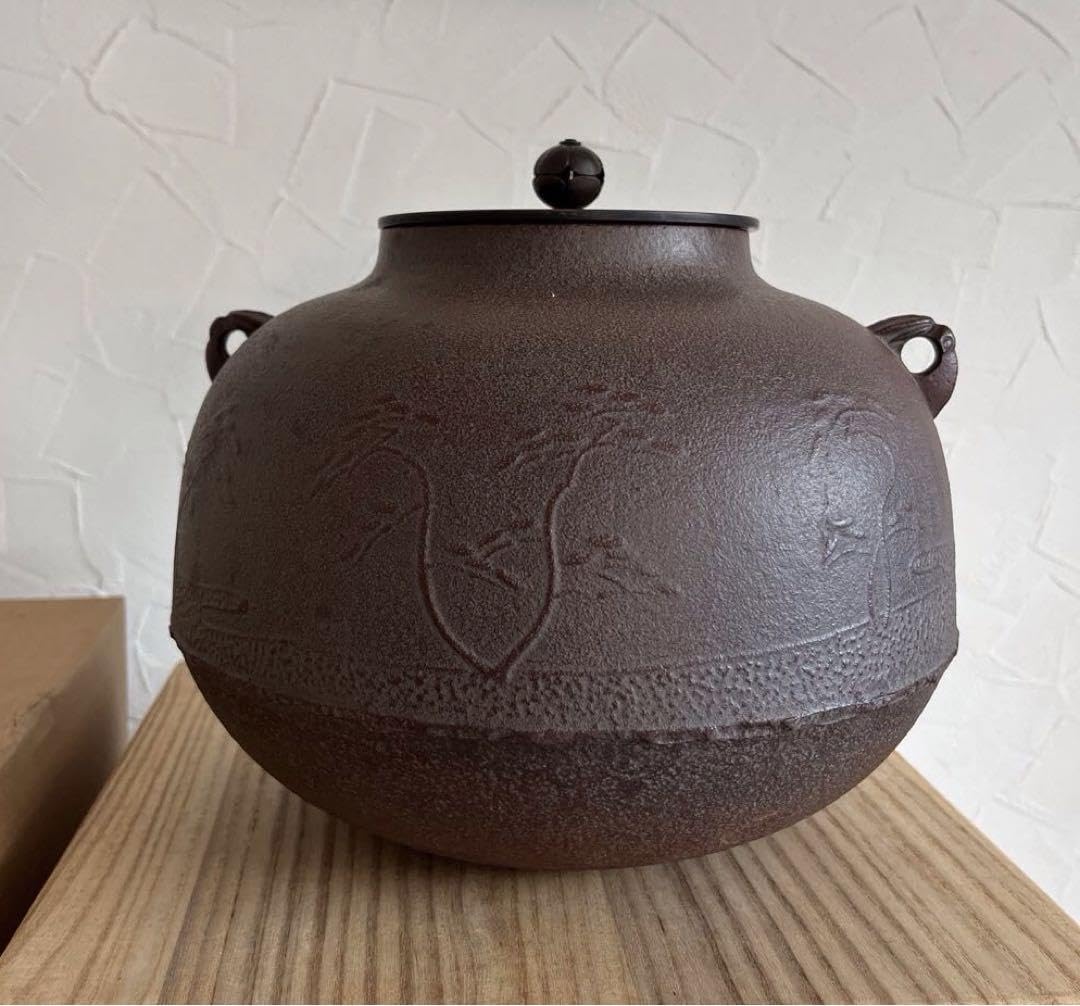 茶釜、風炉、高橋敬典 真形釜、ヤマキ合金製面取風炉（電気炭付）