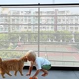 Balcony Safety Net for Kid Banister Guard-18ft X 2.66ft Thick Pet Balcony Guard Balcony Netting for Pet Rail Net for Balcony Apartment Cat Netting Safety Netting for Railings Stair Guards (White)