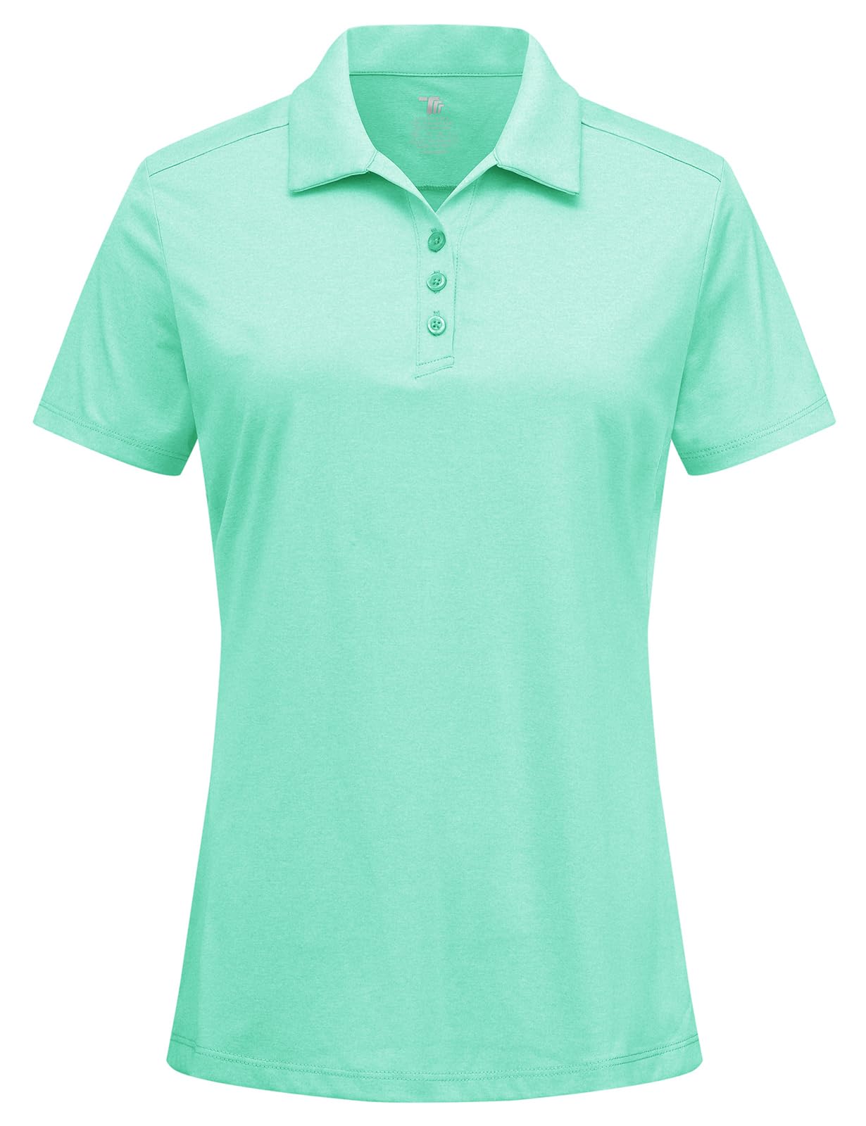BGOWATU Women's Polo Shirts Golf Tennis Shirts Short Sleeve 3 Buttons Collared Casual Top UV Sun Protection Dry Fit