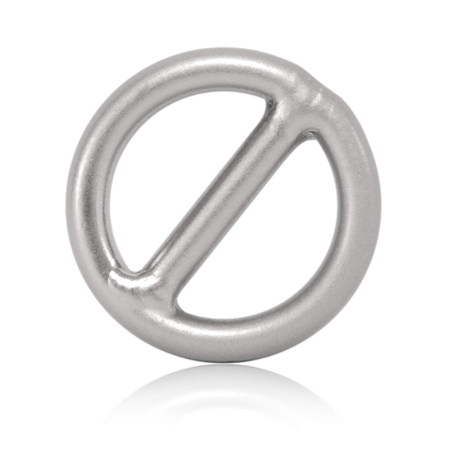 Ganzoo Anneau O à chevalet en Acier allié décrit comme Non rouillant, 20 mm intérieur 28 mm extérieur, soudé sans Joint Visible, Finition Rainbow Arc-en-Ciel, Lot de 4 pour paracorde 550, Bricolage
