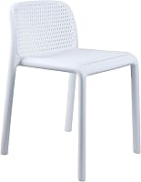 Vista 20 de CozyBlock Punch - Silla de comedor apilable perforada para interior y exterior, juego de 2 unidades (gris oscuro)
