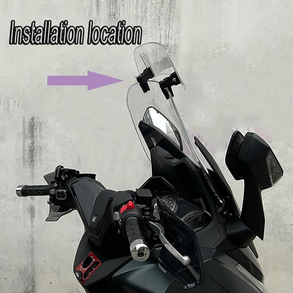 für Honda Transalp 750 XL 750 2023-2025 Windschild Verlängerung Motorrad