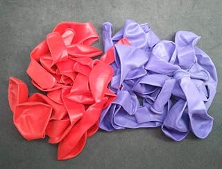 VINAYAKAMART®(purple & red) colour balloons pack of 50