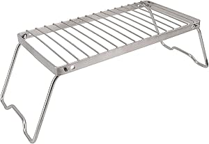 Amazon.com : Folding Camping Grill Grate, Stainless Steel Outdoor ...