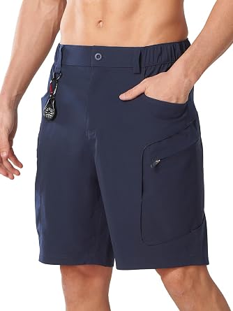 NORTHYARD Mens Cargo Hiking Shorts Casual 9" Lightweight Outdoor Tactical Short with Pockets Quick Dry Fishing