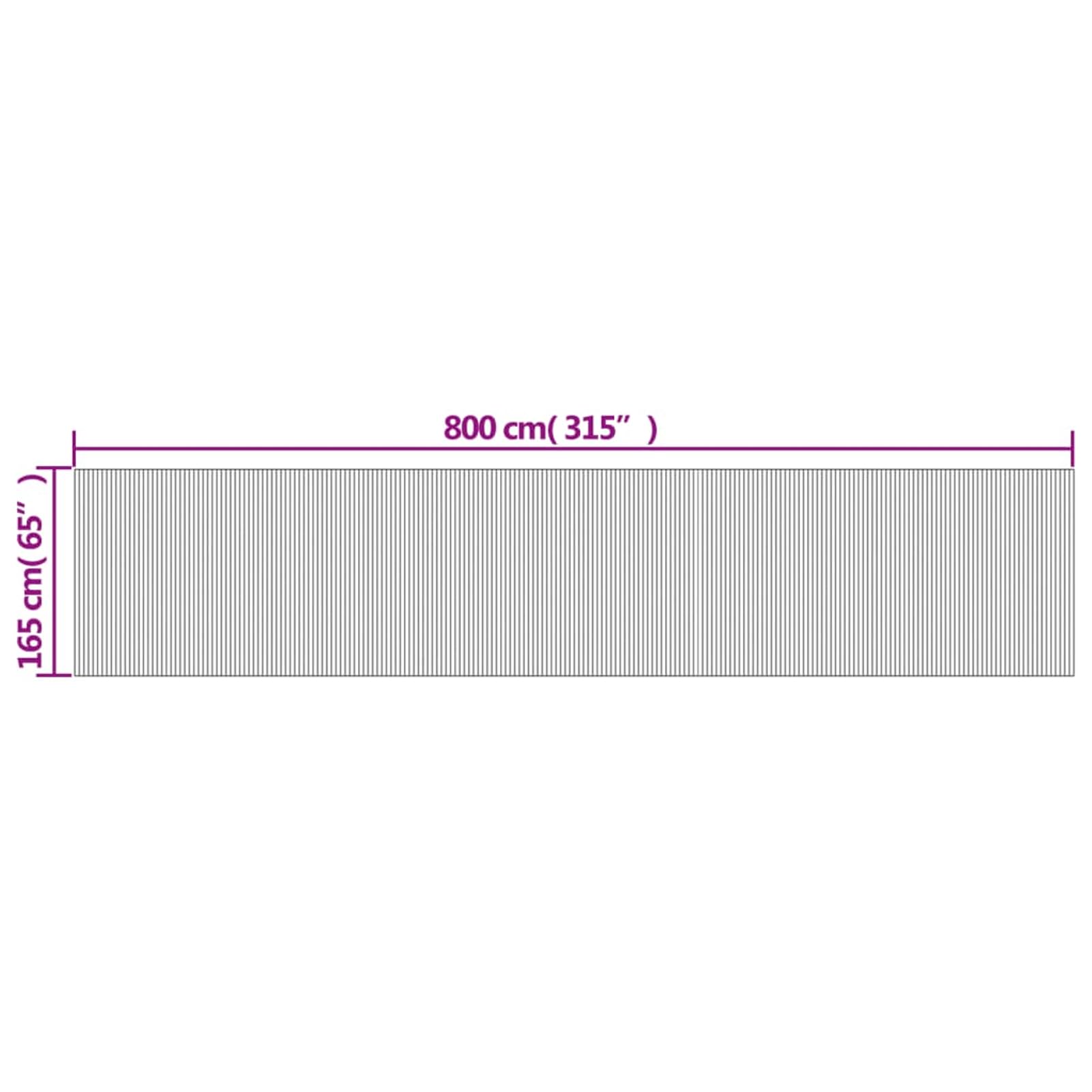 ATOMSTACK MAKER Biombo de bambú gris 800 x 165 cm – biombo enrollable y transpirable para salón, dormitorio y oficina, con protección UV, privacidad natural