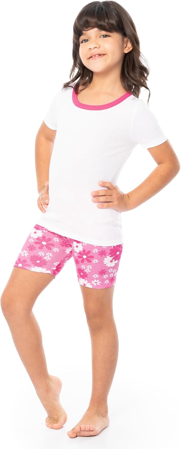 Fruit of the Loom Energize Girl's Snug Fit 4-piece Pajama Sleep Set - Image 5