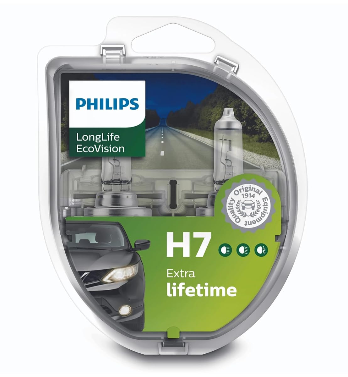 Philips Żarówki, Srebrny, H7, 2 Sztuki, 12 V, 55 W
