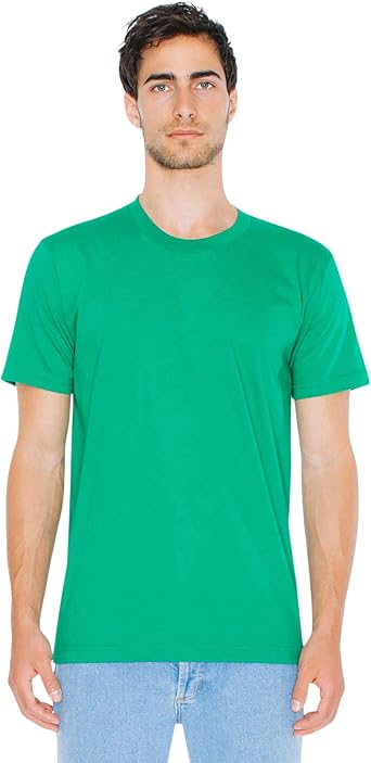American Apparel Unisex Adult Fine Jersey Crewneck Short Sleeve T-Shirt, 2-Pack