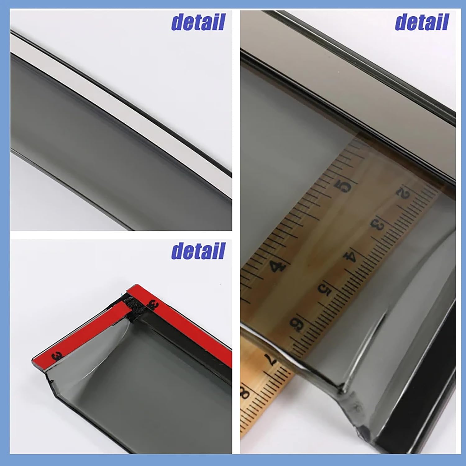 Car Wind Deflectors for Cadillac XT5 2016-2020, Car Window Rain Guard Shied Deflectors Sun Visors Accessories,4pcs