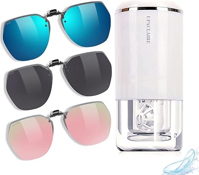Ultrasonic Contact Lens Cleaner 2nd GenerationBundle with Sunglasses Clip-On