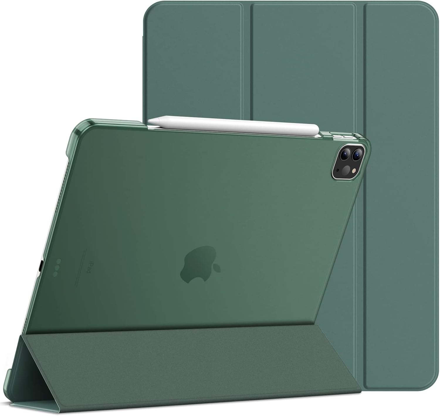 JETech Case for iPad Pro 12.9-Inch (2020/2018 Model, 4th/3rd Generation), Compatible with Pencil, Cover Auto Wake/Sleep (Misty Blue)