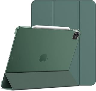 JETech Case for iPad Pro 12.9-Inch (2020/2018 Model, 4th/3rd Generation), Compatible with Pencil, Cover Auto Wake/Sleep (Misty Blue)