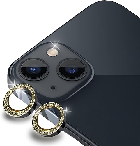 Zuslab Protector de lente de cámara trasera compatible con Apple iPhone 1313 Mini, borde de aleación de aluminio de alta calidad, cubierta completa
