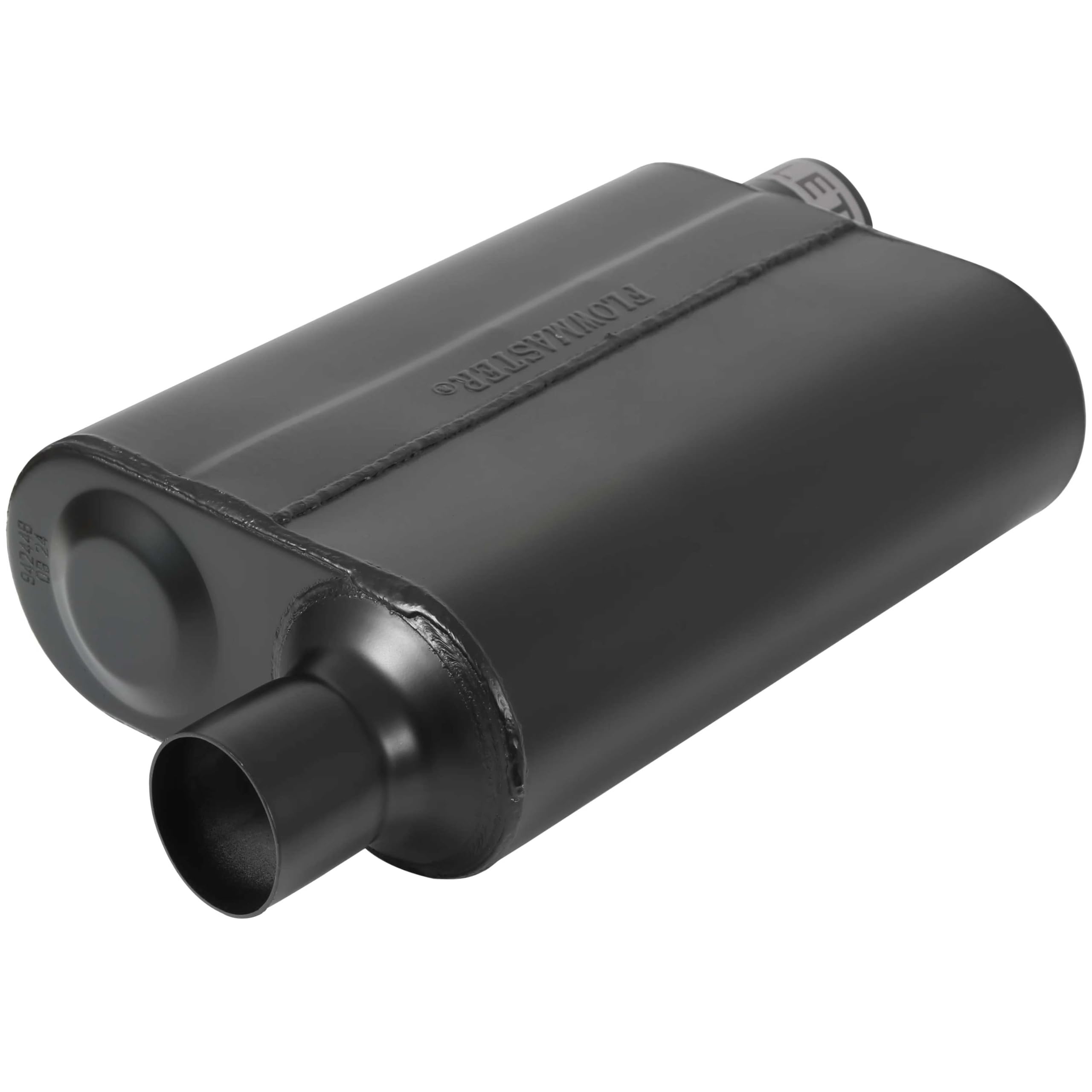 Flowmaster Super 44 Series Chambered Muffler – 2.25” - Offset In/Offset Out – Aggressive Sound – 16 Gauge Aluminized Steel – For Classic & Late Muscle Cars, Street Rods, Trucks, SUVs (942448)