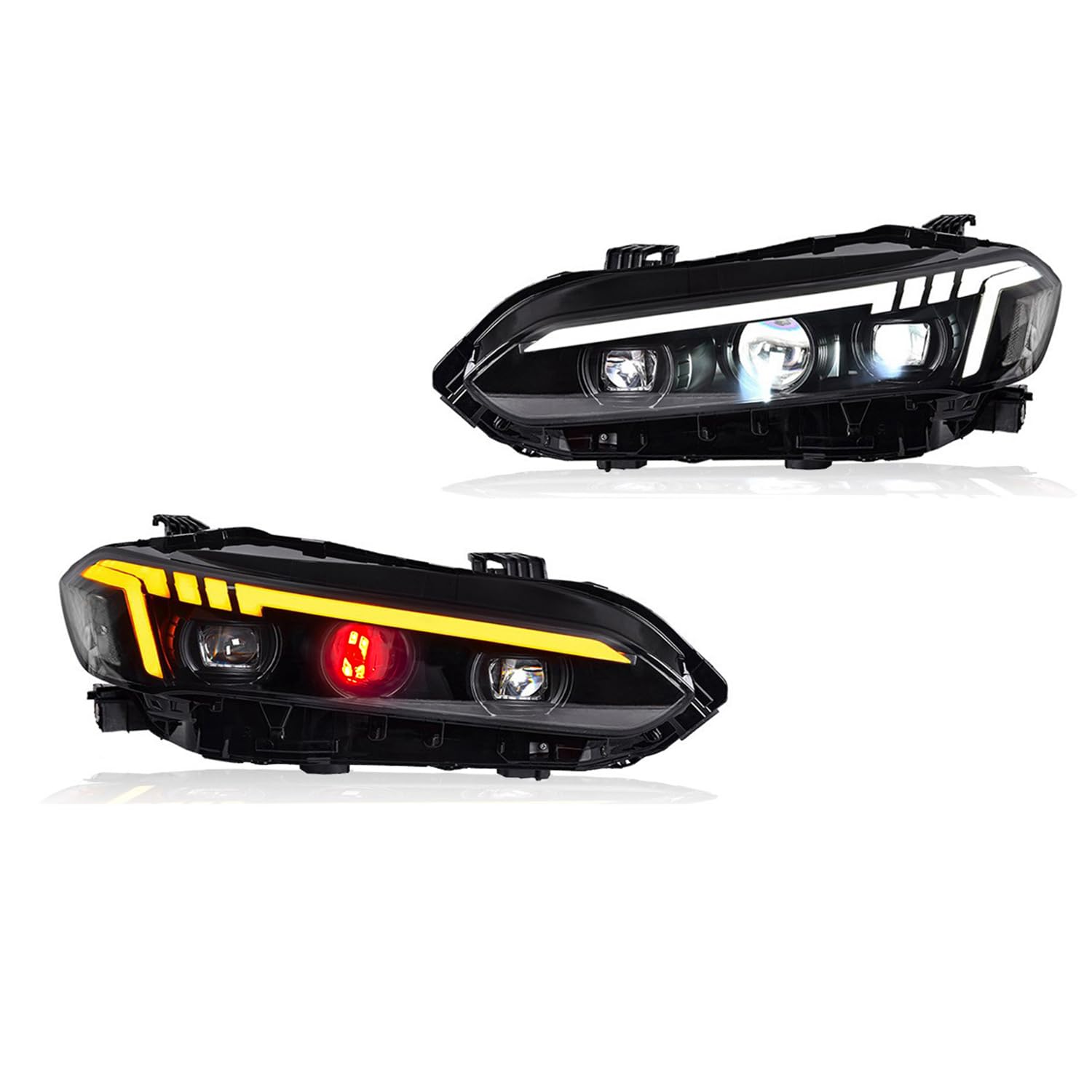 Amazon.com: UQZ Headlights for Honda Civic EX/LX/Si/Sport