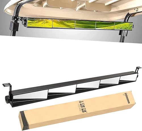 10L0L Espejo universal para carrito de golf de 5 paneles para Yamaha EZGO Club Car, elimina puntos ciegos Espejo retrovisor gran angular