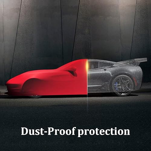 Miniatura 5 de WinPower Funda para automóvil deportivo de interior de 177 a 189 pulgadas, elástica, a prueba de polvo, cubierta completa para automóvil