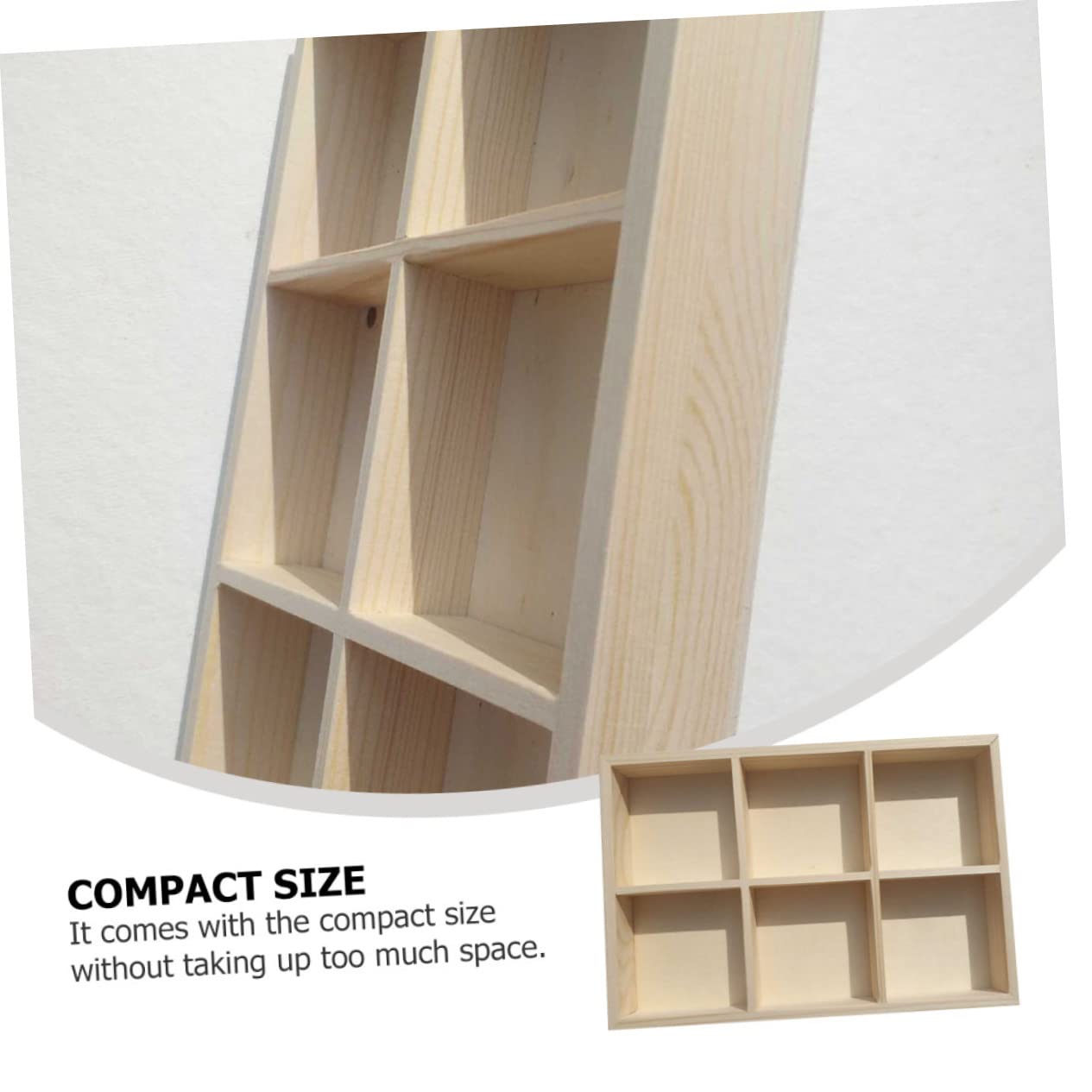 SHINEOFI 7 Stck Holz Aufbewahrungsbox mit Fächern Pigmentbox Langlebigem Material Auslaufsicheres Design für Malutensilien und Künstlerbedarf Geeignet für Schule und Zuhause