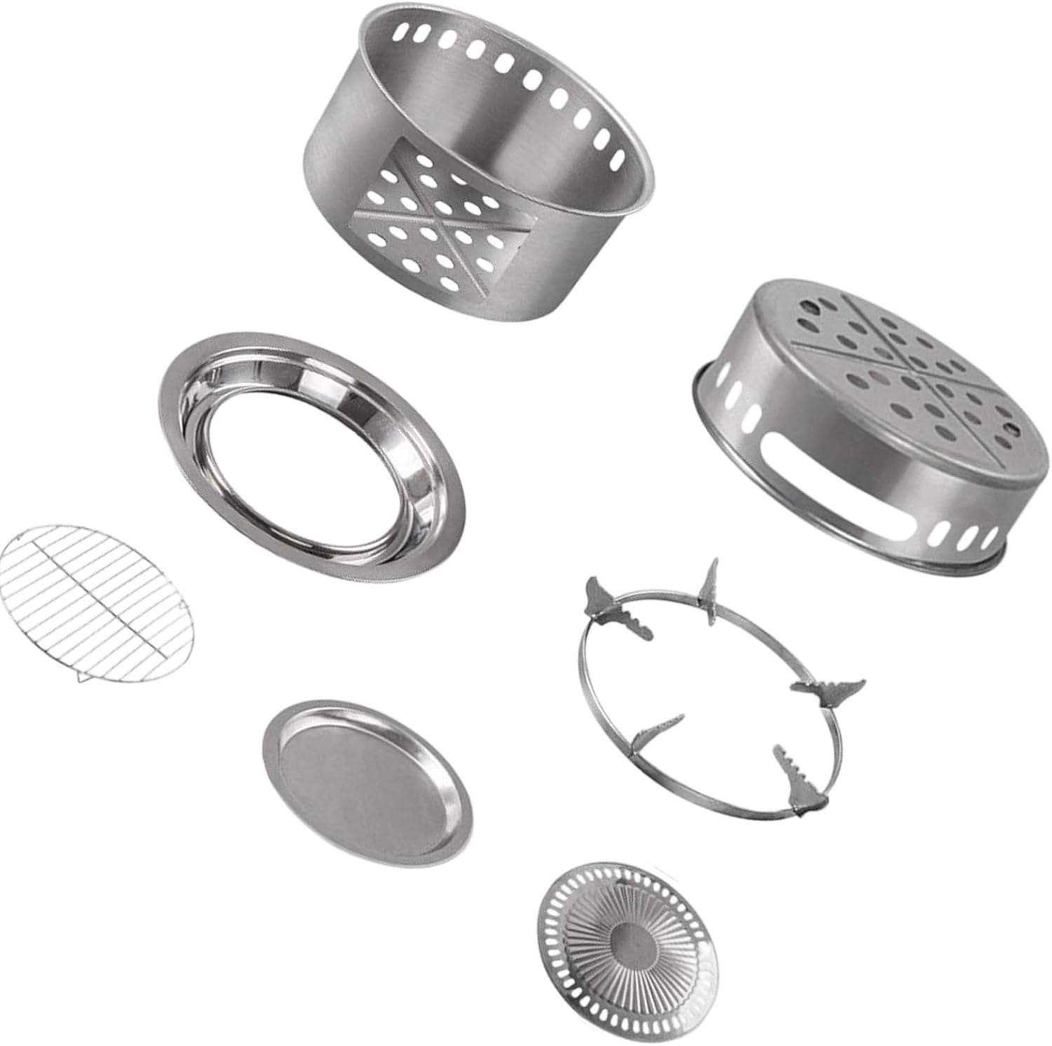 Pack of 1 Lightweight Portable Wood Stove for Backpacking with Insulated Design and Carry Bag Stainless Steel Wood Burning Portable Outdoor Cooking Stove with Storage Bag