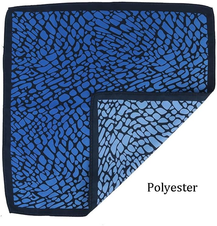 Cracked Leopard Print Men's Suit Pocket Square Single-Sided Small Scarf Gradient Polyester Handkerchief