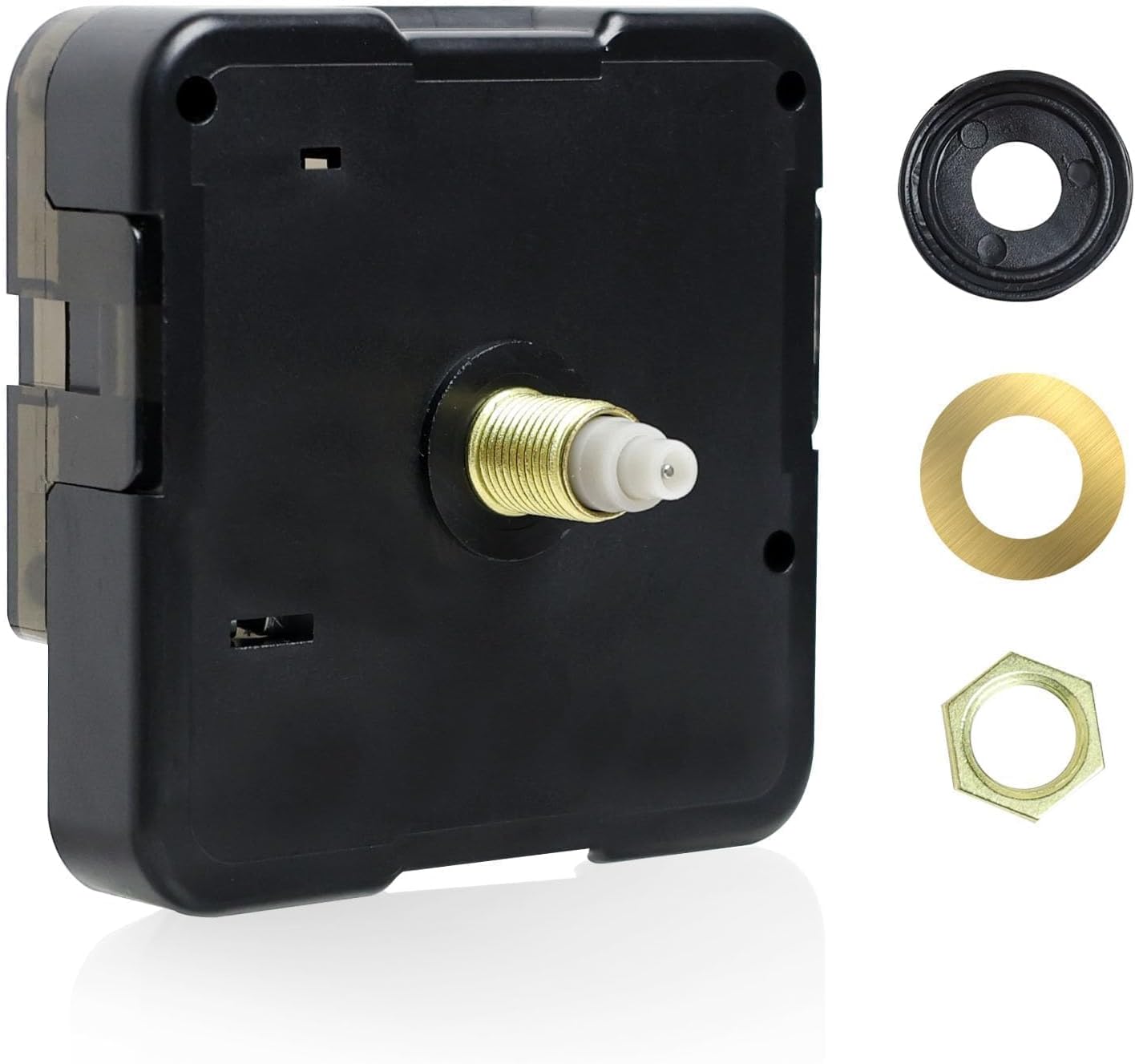 Fascetta Quartz Battery Clock Mechanism Replacement Silent Clock Mechanism Battery Powered Black Wall Clock Movement Parts Kits for Diy Clock Replacement Repair Home Office