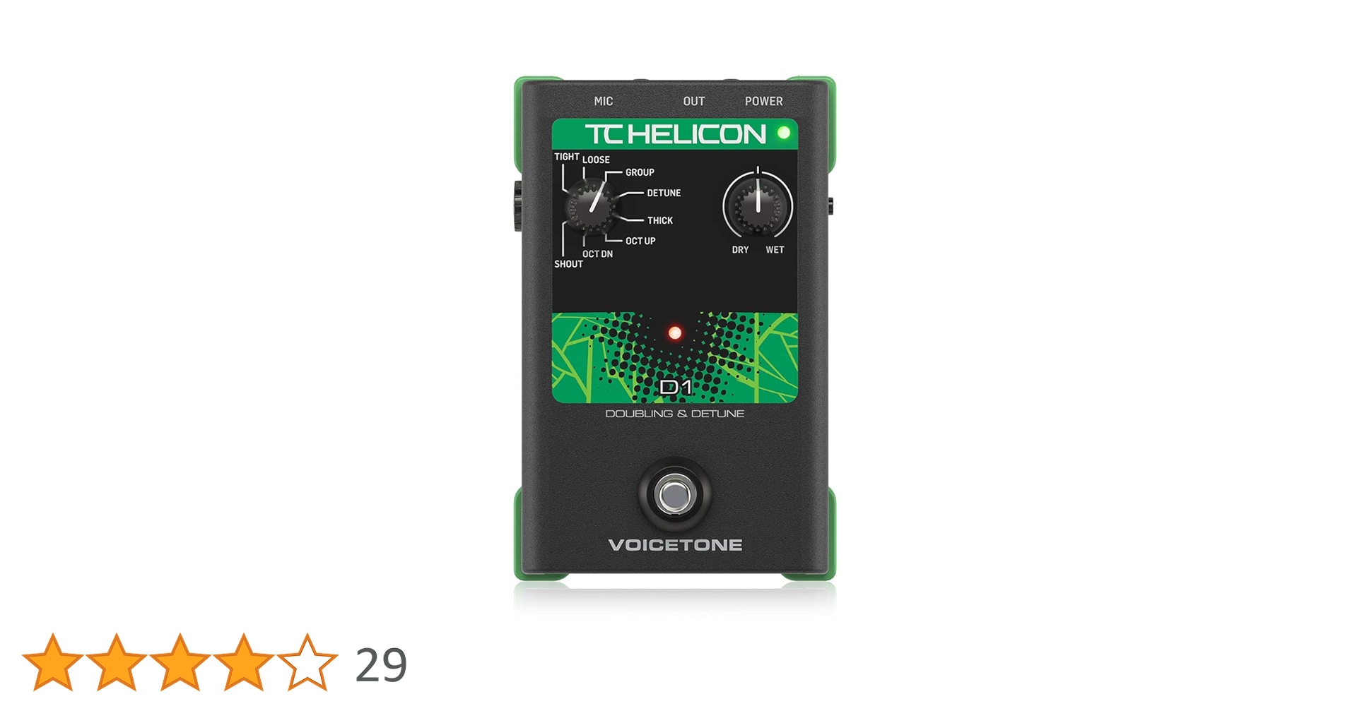 TC HELICON VoiceTone D1 ボーカルエフェクター ダブリング Amazon | TC Helicon ボーカルエフェクター ダブリング