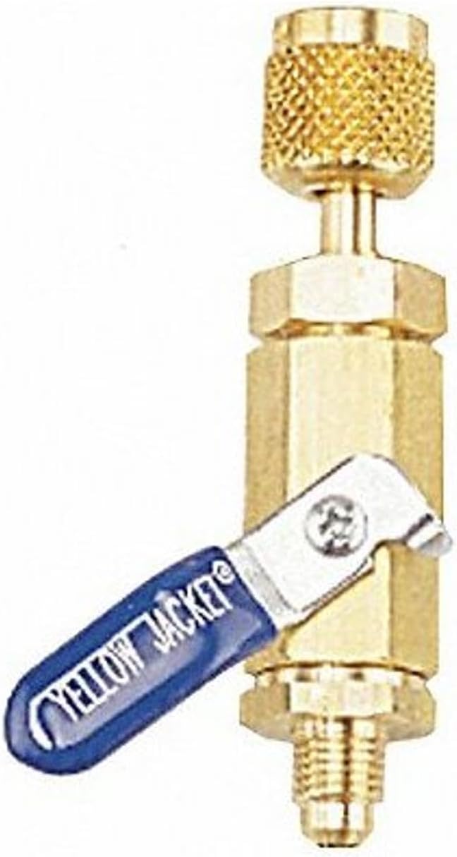 Yellow Jacket 93842 3-Pack Mini Ball Valves - 4000 PSI Burst, 800 PSI Working Pressure, Full Flow For HVAC