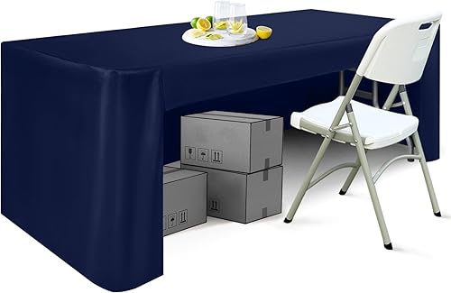 ABCCANOPY Mantel rectangular de 6 pies para mesas rectangulares, de poliéster, lavable, de poliéster, banquetes, bufé, fiestas, vacaciones, cenas,
