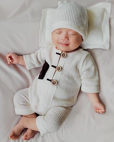 Miniatura 3 de Traje de fotografía para recién nacido, para niño y niña, mameluco de punto para fotos de bebé