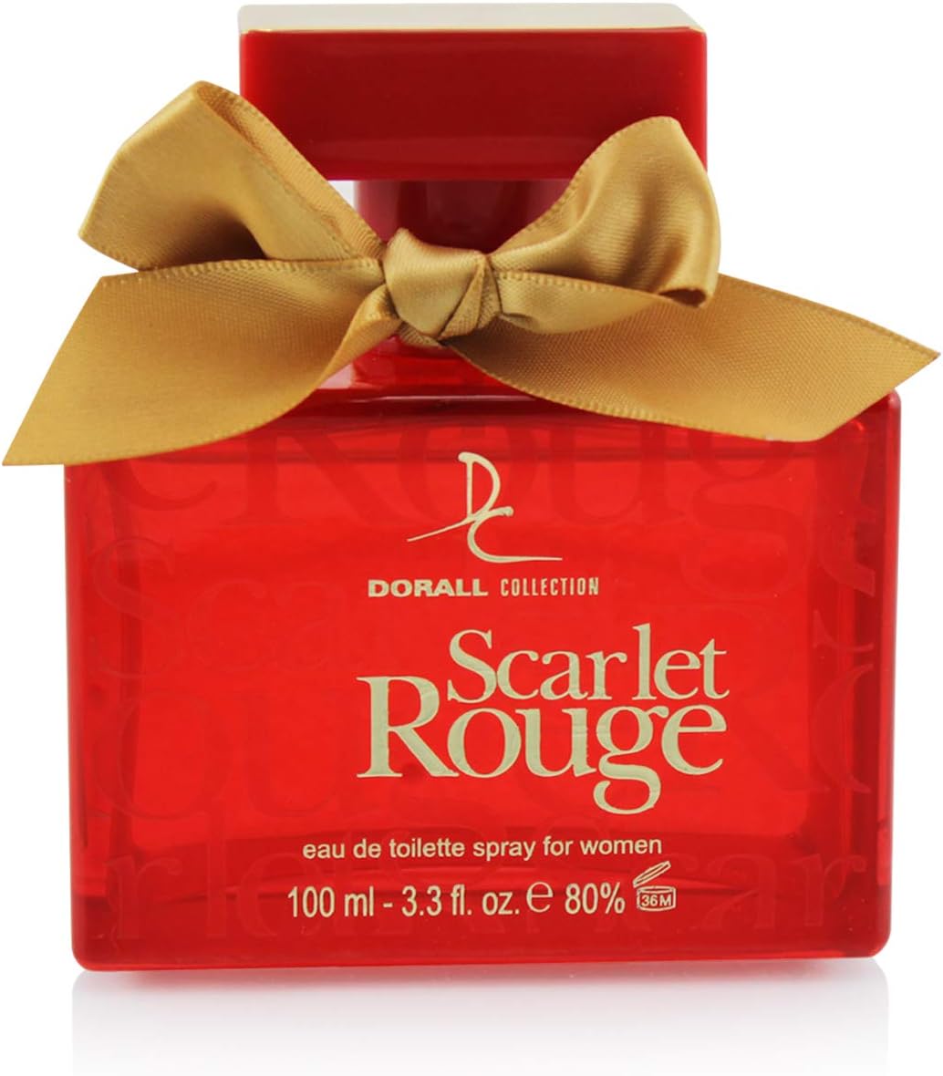 Dorall CollectionScarlet Rouge Eau de Toilette Perfume for Women, Fruity & Citrus Long Lasting Feminine Fragrance, Body Perfume for Women - 100ml