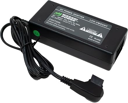 Wasabi Power D-Type Charger with D-Tap Cable for V-Mount, Gold Mount Battery and Professional Video Camcorders