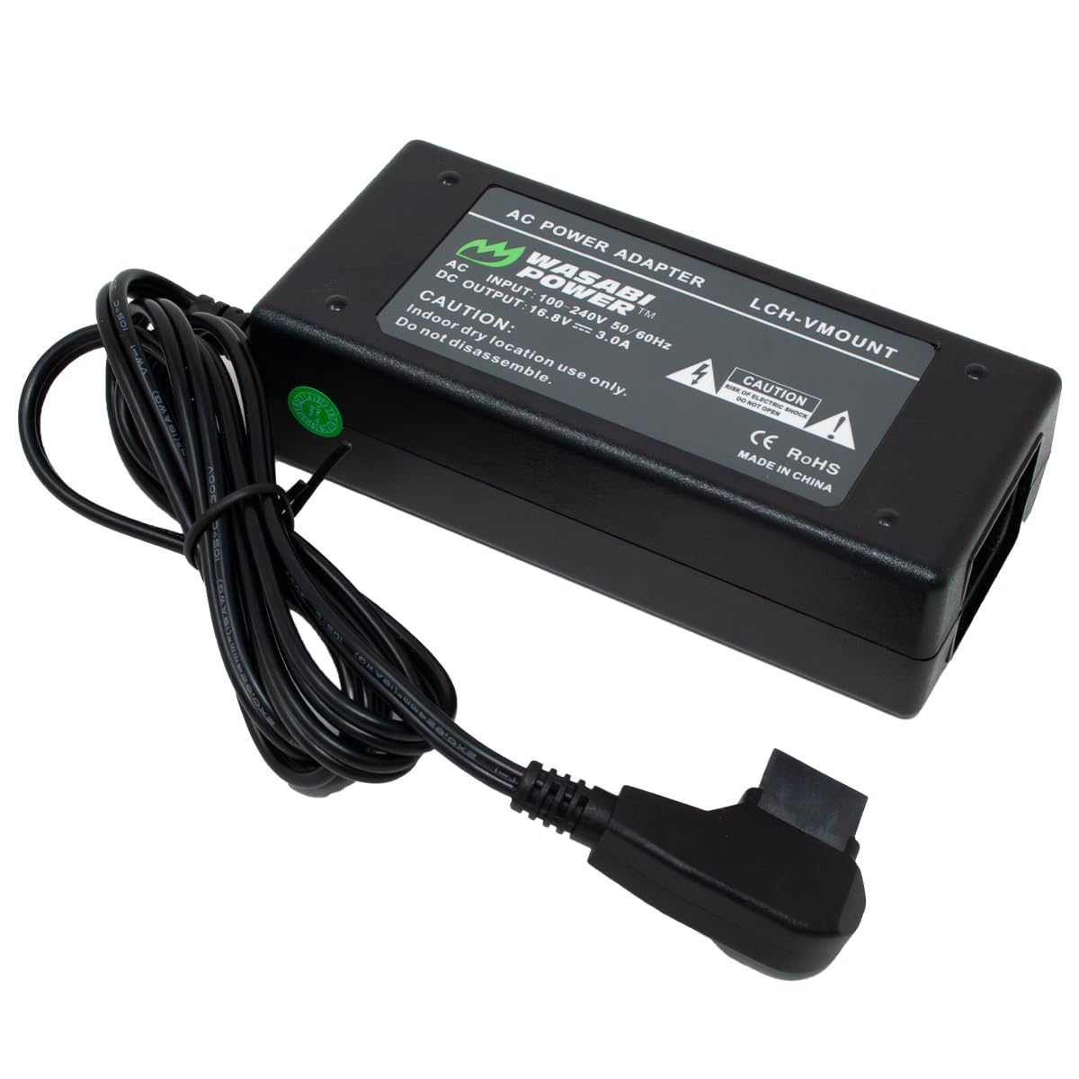 Wasabi Power D-Type Charger with D-Tap Cable for V-Mount, Gold Mount Battery and Professional Video Camcorders