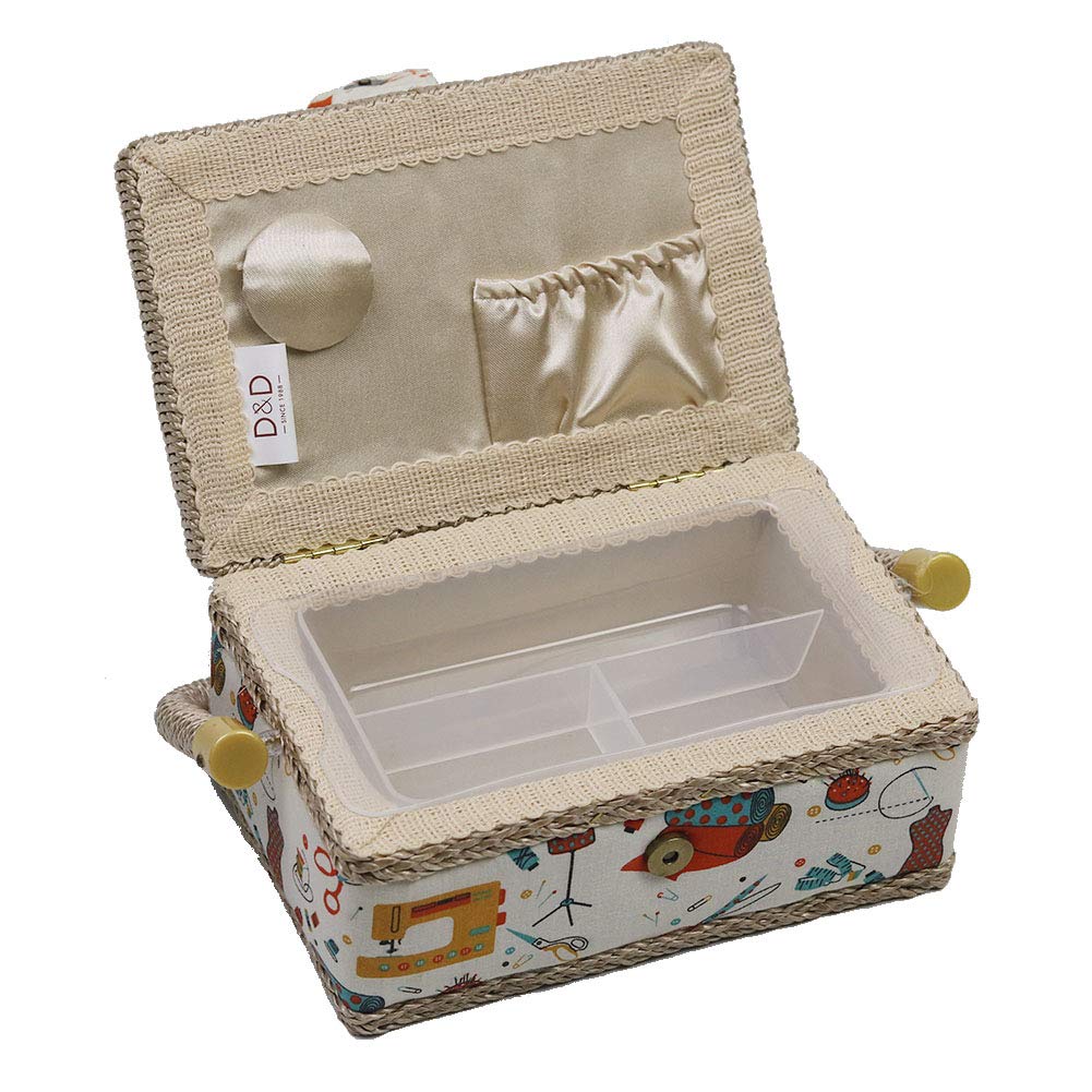 Amazon.com: Sewing Basket with Sewing Kit Accessories, Small