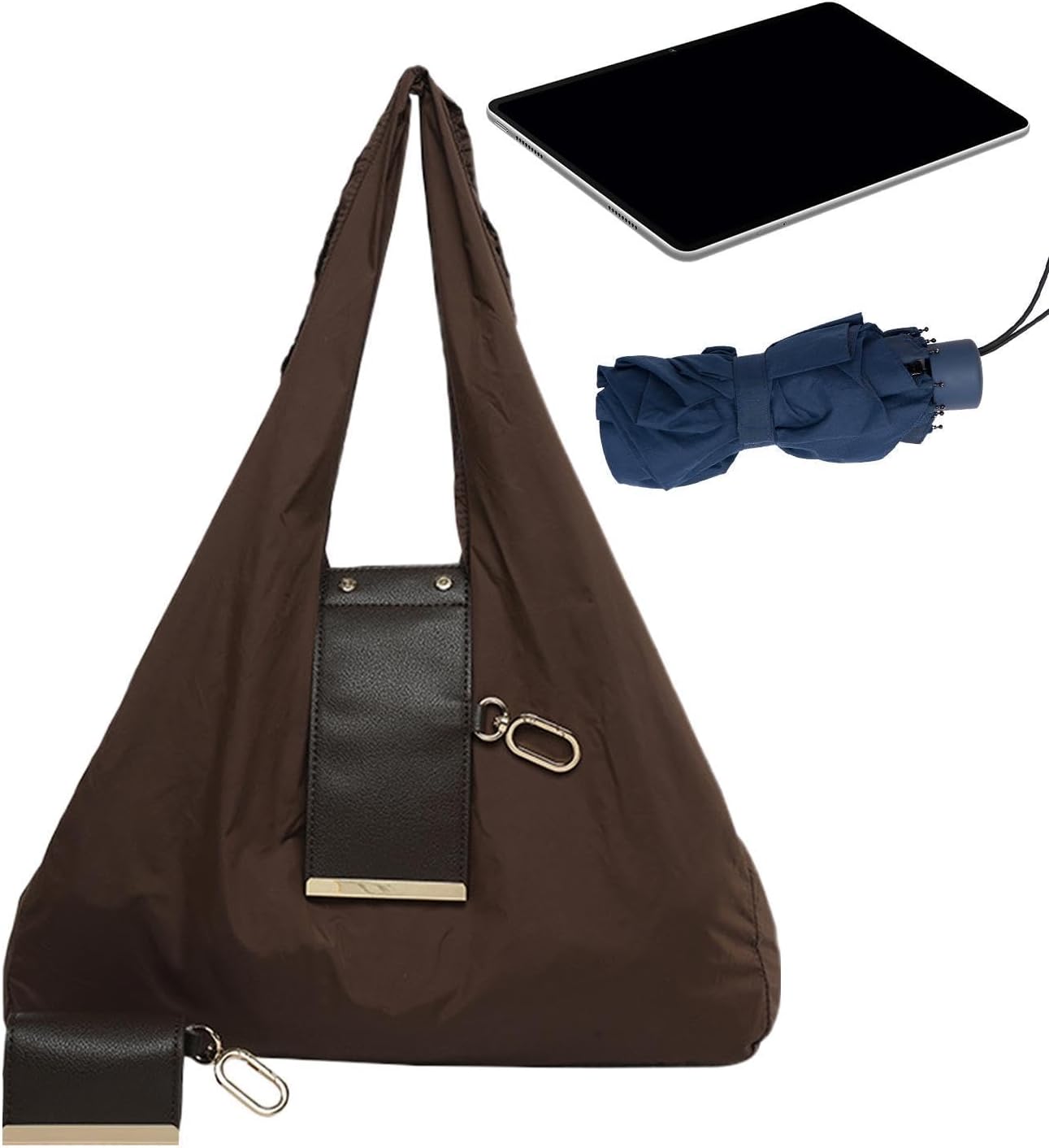 Foldable Keychain Tote Bag for Women, Reusable Grocery Bags