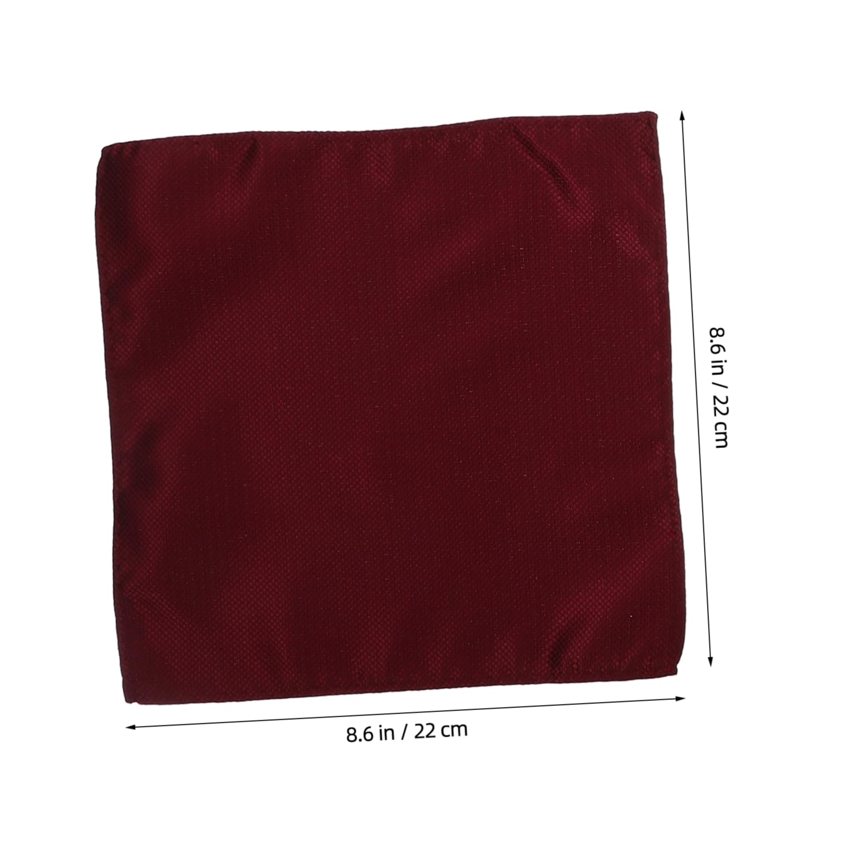 FOMIYES 6Pcs Pocket Square for Men Solid Color Handkerchiefs Wine for Weddings Parties and Formal Events