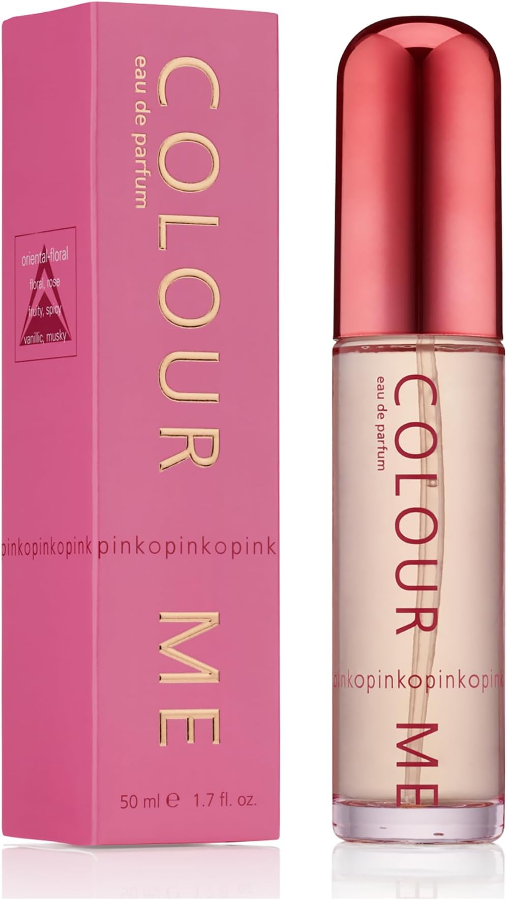 COLOUR ME Pink Perfume for Women. 50ml Eau de Parfum. Luxury Fragrance - Ladies Perfume, Long Lasting Womens Perfumes by Milton-Lloyd