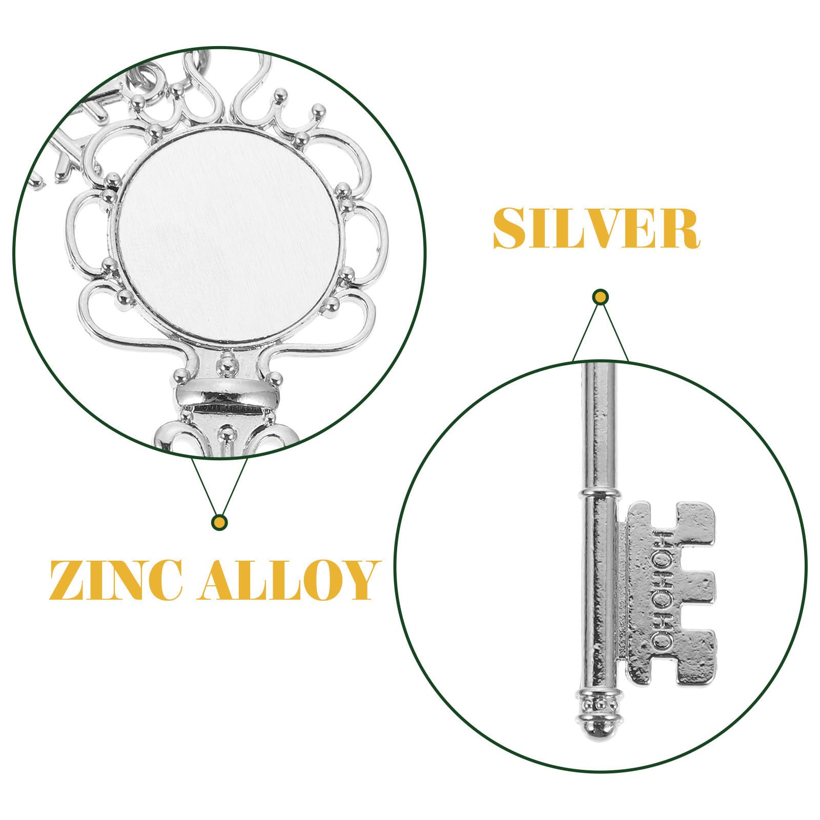 Didiseaon 30 Piezas Colgante de Pared de Sublimación DIY en Plata para