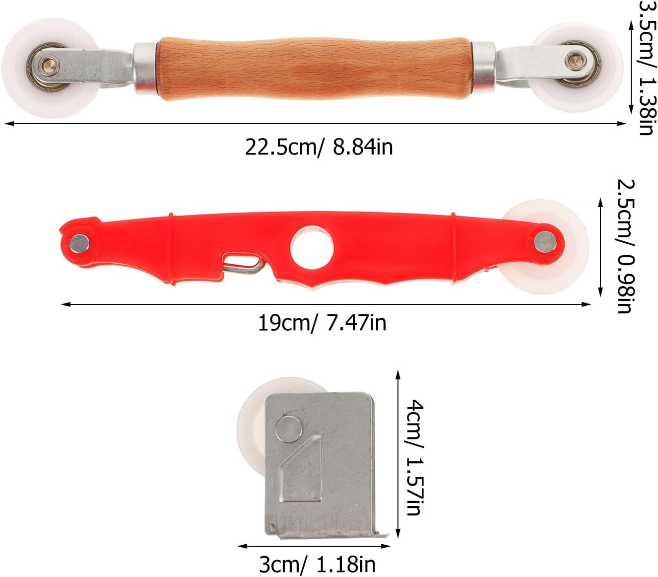 Window Screen Spline Roller Tool and Hook for Repair Installation