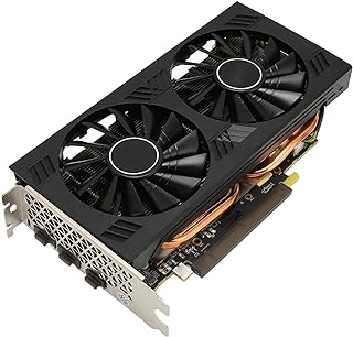 Zunate Gaming Graphics Card for Radeon RX 580, 8GB GDDR5 Graphics Card, 1286Mhz 4096x2160 Resolution, 8Pin Power Interface, Dual Fans, RX 580 PC Graphics Card for Work (Zunatehvgkcn5f3x)