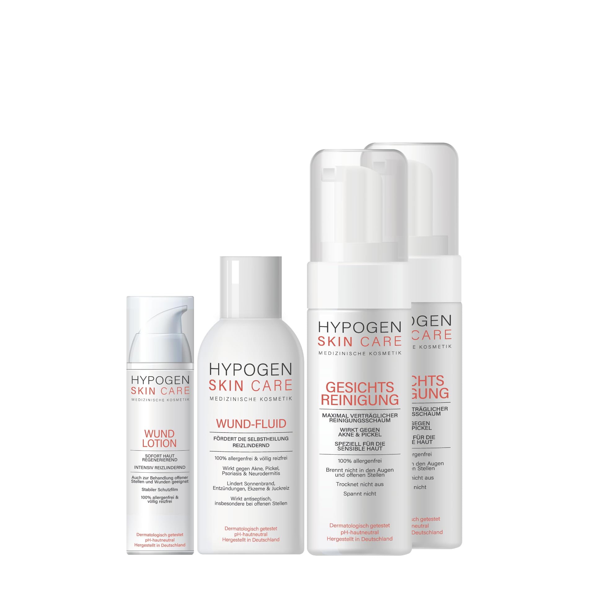 Erfolgsquote > 75% I Anti Akne-Set Gesicht I Klinisch bestätigt I Medizinische Kosmetik von HYPOGEN CARE